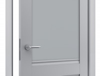 Двери модель 404 Серый (застекленная) 