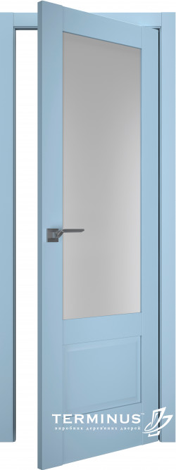 Двери модель 606 Аквамарин (остекленная) 