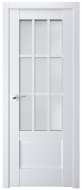 Двери модель 604 Белая (остекленная) 