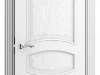 Двери модель 50 Ясень белый Эмаль (глухая)