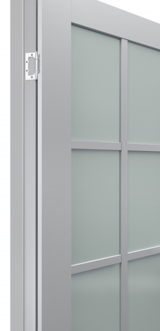Двери модель 601 Серый (остекленная) 