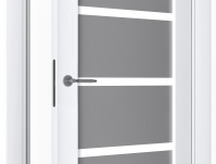 Двери модель 307 Белый (застекленная)