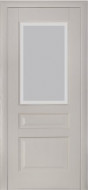 Межкомнатная дверь 102 (остекленная) ясен белый эмаль