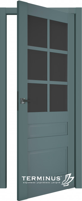 Двери модель 607 Малахит (остекленная) 