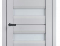 Двери модель 109 Серый (застекленная) 