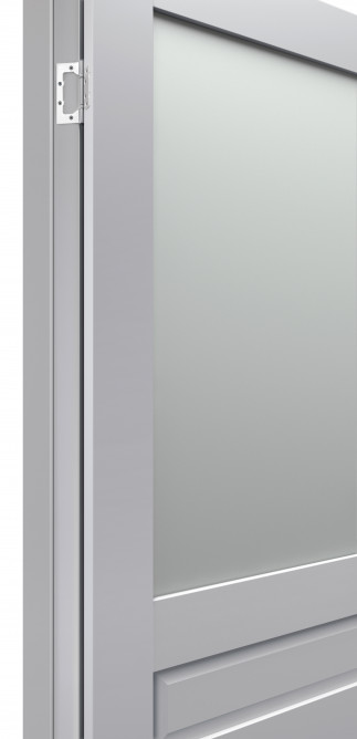 Двери модель 608 Серые (застекленная) 