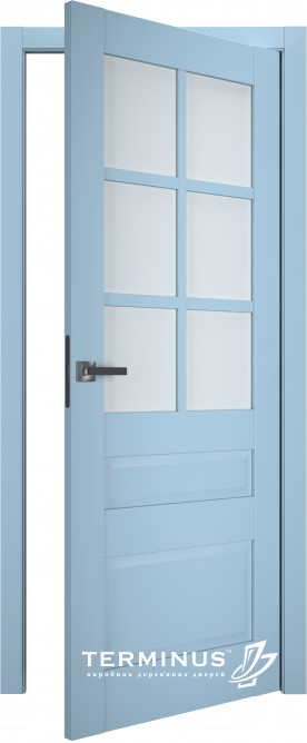 Двери модель 607 Аквамарин (остекленная) 